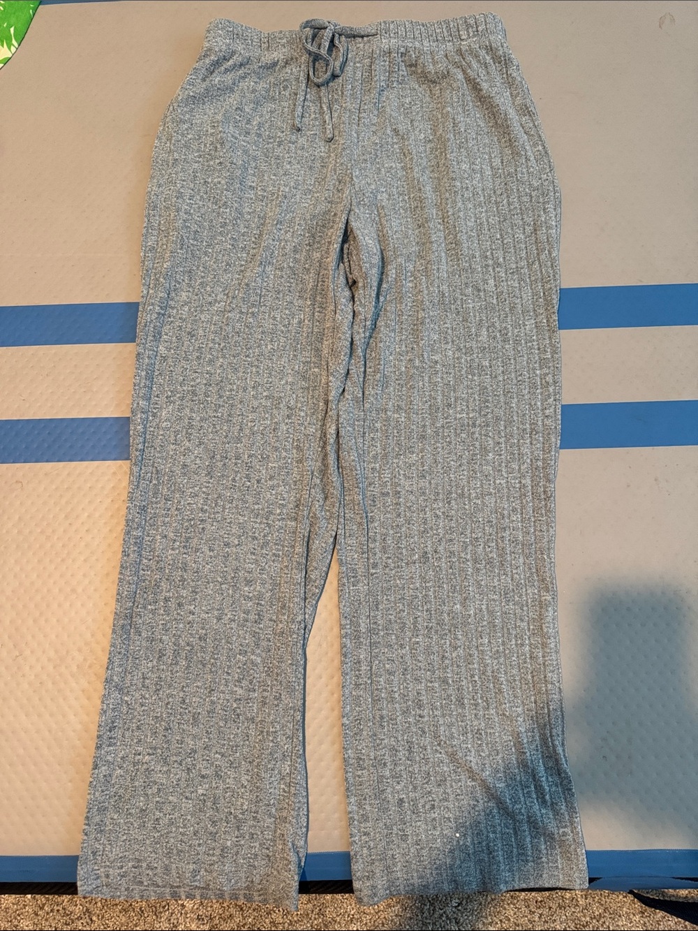 Women’s Ribbed Knit Lounge Pants - Gray